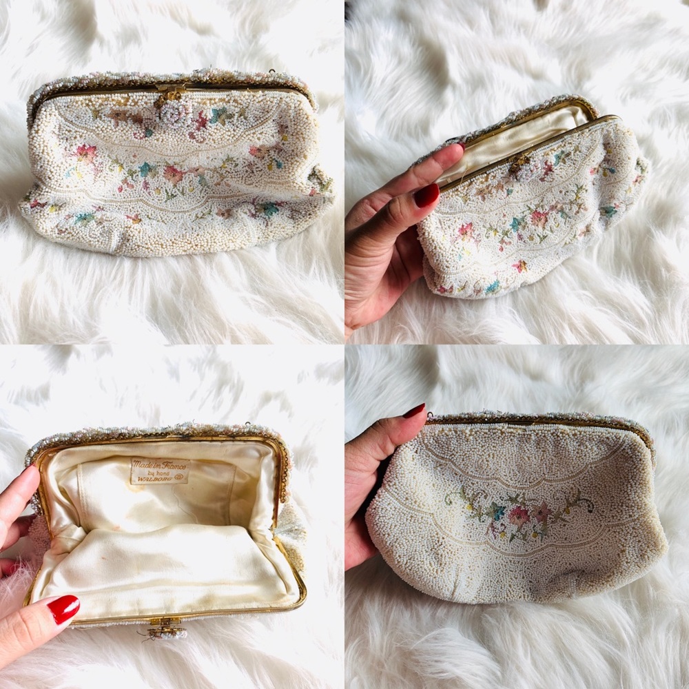 Walborg hand beaded clutch